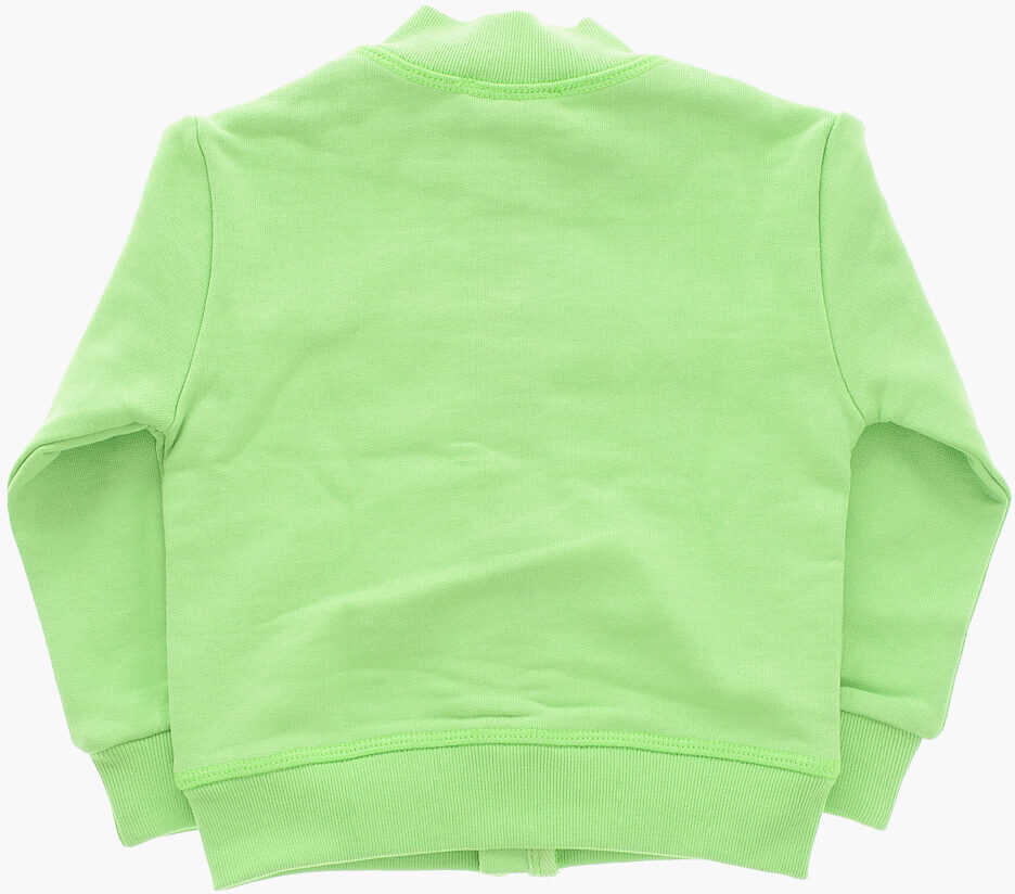 Bluze de trening DSQUARED2 Icon Brushed Cotton Sweatshirt With Zip Closure Green Baieti (BM 19254128) 3