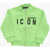 DSQUARED2 Icon Brushed Cotton Sweatshirt With Zip Closure Green