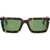 Off-White Tortoiseshell Tucson Rectangular Sunglasses Brown