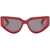 Off-White Logoed Rods Seward Sunglasses Red