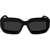 Off-White Oval Charlotte Sunglasses With Logoed Frame Black