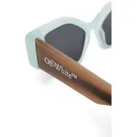 Ochelari de soare Dama - Ochelari de soare Off-White Cat-Eye Memphis Sunglasses With Marble-Effect Rods Green Femei (BM 19254149) - B-mall.ro