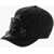 DSQUARED2 Solid-Color Baseball Cap With Floral Applique Black