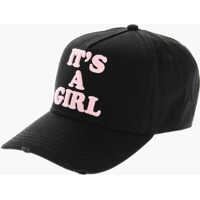Sepci Cotton Gabardine It's A Girl Baseball Cap With Embossed Embr Femei