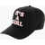 DSQUARED2 Cotton Gabardine It's A Girl Baseball Cap With Embossed Embr Black