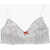 DSQUARED2 Floral Patterned Stretch Cotton Bra White
