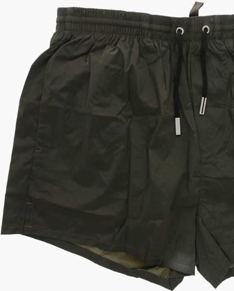 Bermude DSQUARED2 Stretch Nylon Swimshorts Military Green Barbati (BM 19254260) 2