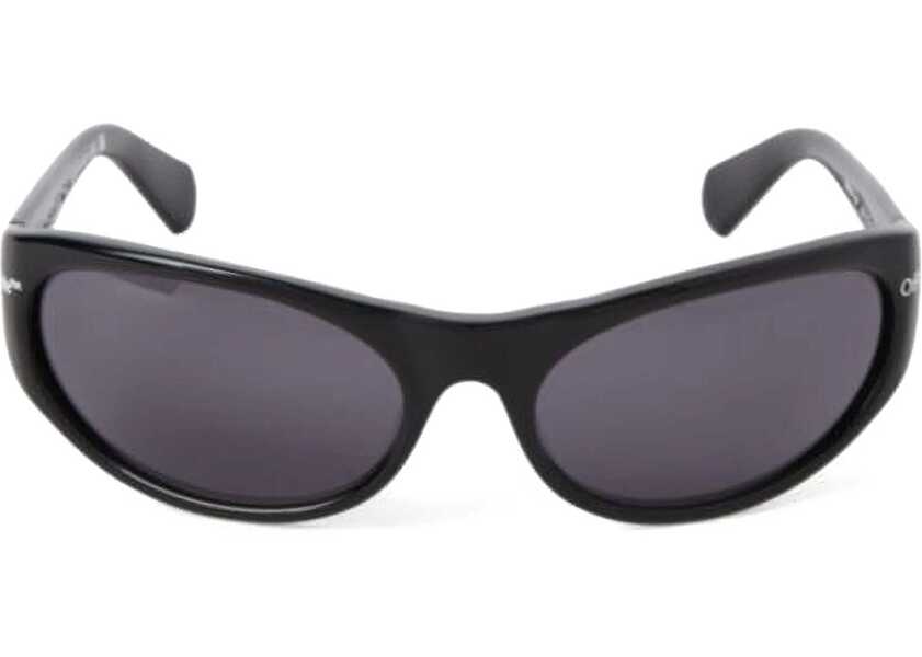 Ochelari de soare Off-White Solid Color Napoli Sunglasses With Oval Lenses Black Femei (BM 19254263) 1