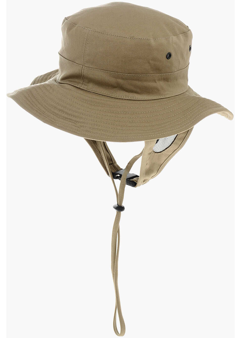 Caciuli DSQUARED2 Cotton Gabardine Bucket Hat With Drawstring Beige Barbati (BM 19254266) 2