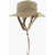 DSQUARED2 Cotton Gabardine Bucket Hat With Drawstring Beige