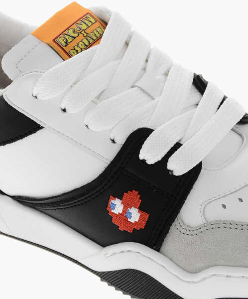 Sneakers DSQUARED2 Pac-Man X D2 Leather Low-Top Sneakers With Suede Inserts White Femei (BM 19254272) 4