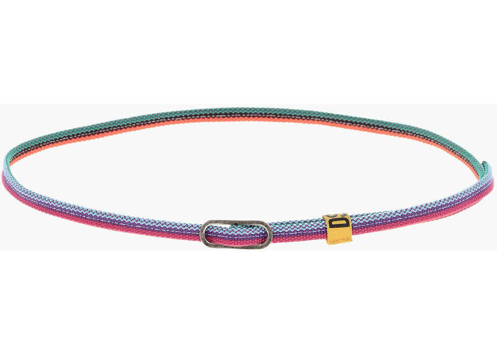 Curele DSQUARED2 Fabric Touch Of Color Belt With Silver-Tone Buckle 10Mm Multicolor Barbati (BM 19254275) 3