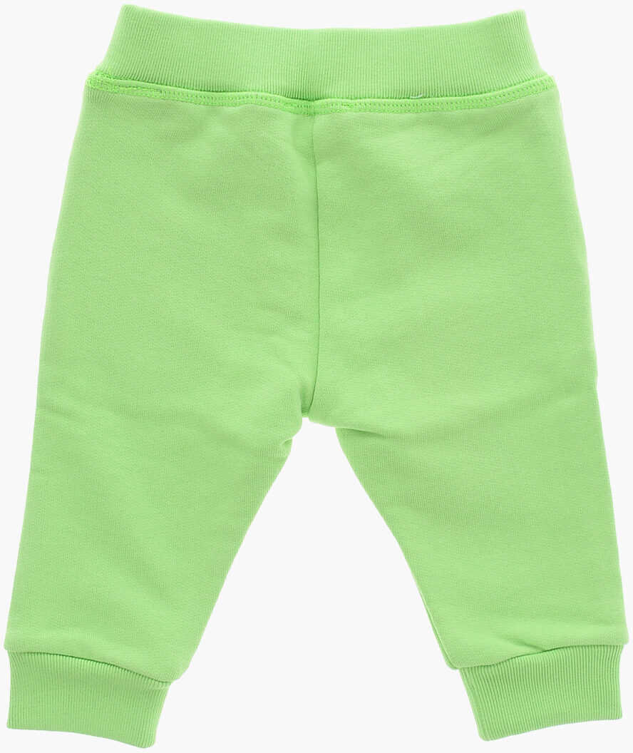 Pantaloni de trening DSQUARED2 Icon Brushed Cotton Joggers With Printed Logo Green Baieti (BM 19254281) 3