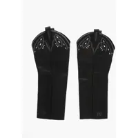 Cizme lungi Dama - Cizme lungi DSQUARED2 Leather Western Gaiters With Inner Zip Black Femei (BM 19254287) - B-mall.ro