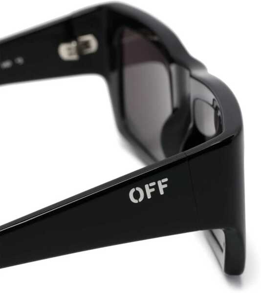 Ochelari de soare Off-White Squared Prescott Sunglasses With Logoed Rods Black Femei (BM 19254290) 5