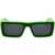 Off-White Two-Tone Jacob Wayfarer Sunglasses Green