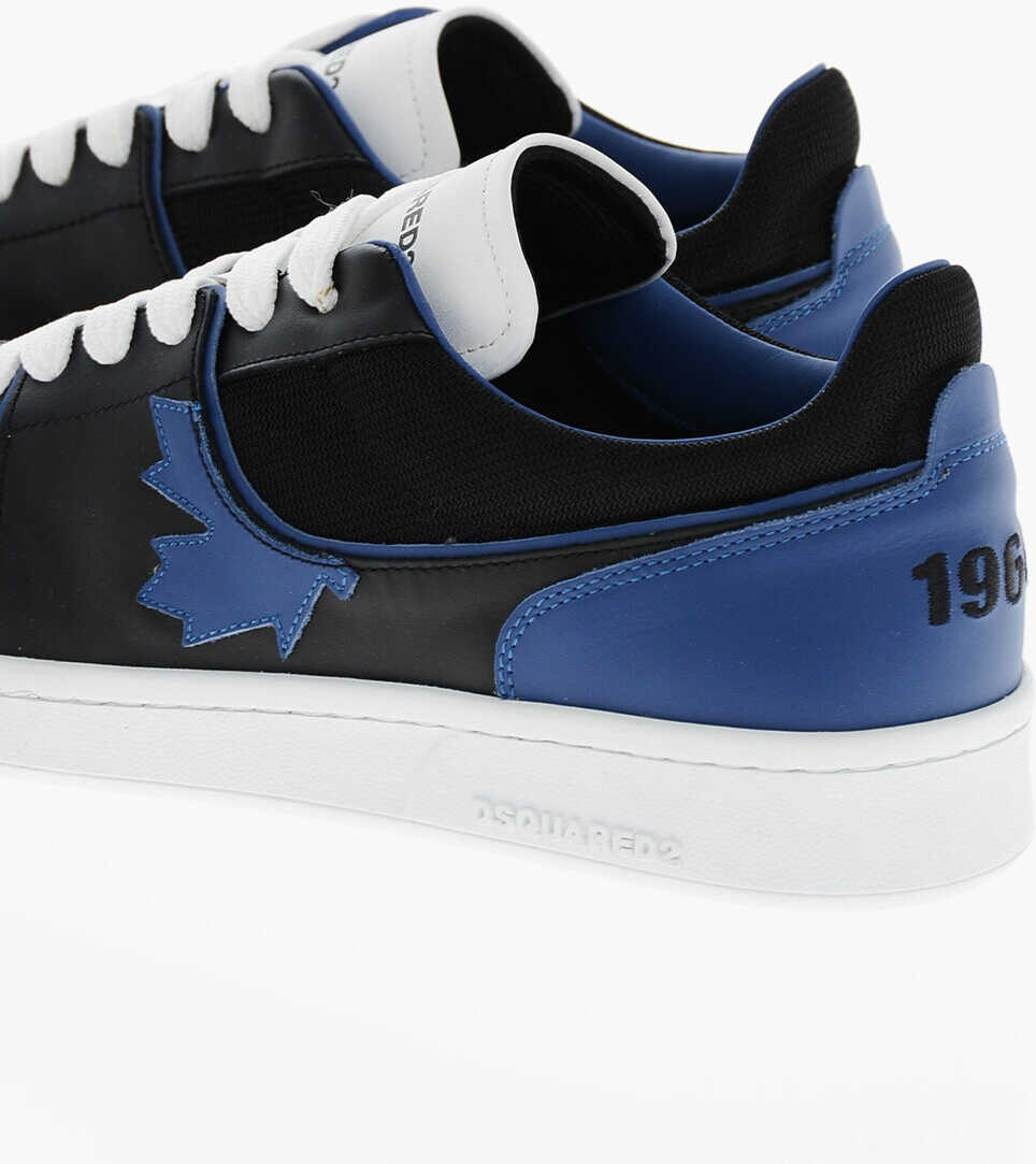 Sneakers DSQUARED2 Boxer Lace-Up Leather Sneakers Black Barbati (BM 19254299) 2