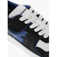 Sneakers DSQUARED2 pentru Barbati - Sneakers DSQUARED2 Boxer Lace-Up Leather Sneakers Black Barbati (BM 19254299) - B-mall.ro