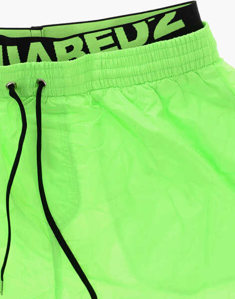 Bermude DSQUARED2 Swimshorts With Double Elastic Waistband Green Barbati (BM 19254311) 2