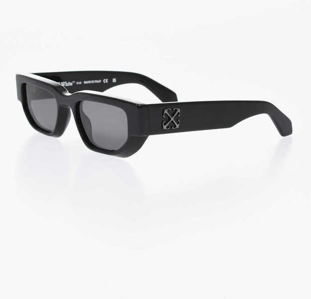 Ochelari de soare Off-White Solid Color Greeley Rectangular Sunglasses Black Femei (BM 19254314) 2