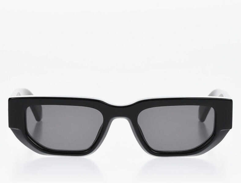 Ochelari de soare Off-White Solid Color Greeley Rectangular Sunglasses Black Femei (BM 19254314) 1