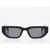 Off-White Solid Color Greeley Rectangular Sunglasses Black