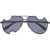 Off-White Aviator Dallas Sunglasses With Meteor Design Black
