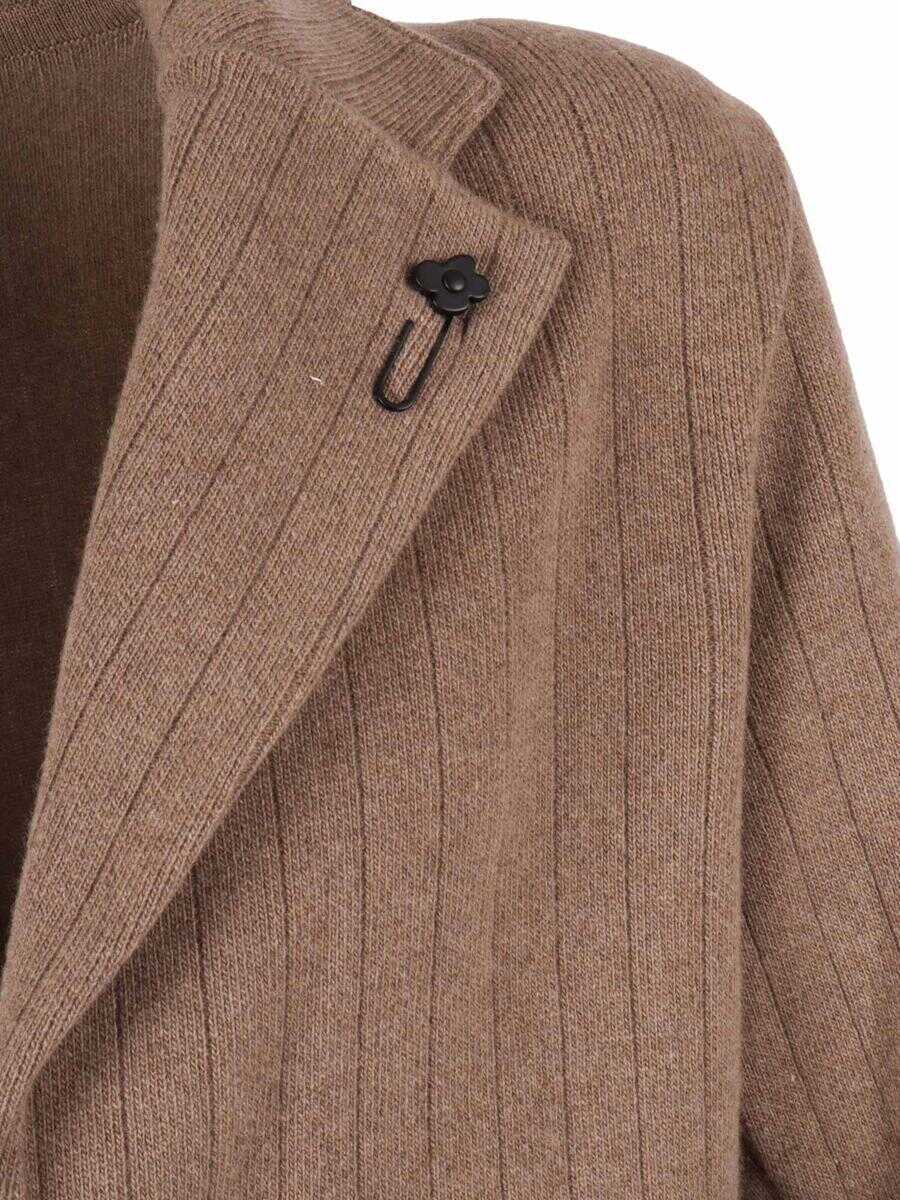 Costume Lardini Lardini Single-Breasted Jacket Beige Barbati (BM 19254423) 3