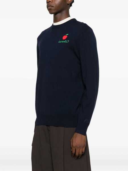 Pulovere Mc2 Saint Barth MC2 Saint Barth Heron Light Embry Crew Neck Sweater BLUE Barbati (BM 19254477) 3