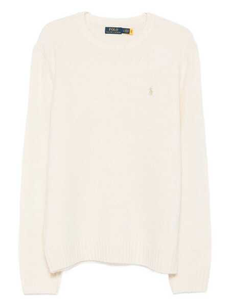 Pulovere Ralph Lauren Polo Ralph Lauren Crewneck Sweater In Soft Cream Alpaca Blend Beige Barbati (BM 19254708) 1