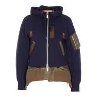Bluze de trening Sacai Twill Hoodie Clothing Barbati