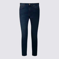 Blugi Incotex Blue Division Dark Blue Cotton Jeans Barbati