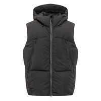 Geci Jg1 Yves Salomon Black Padded Hooded Vest Barbati