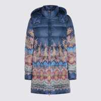 Geci de iarna Etro Dark Blue Down Jacket Femei