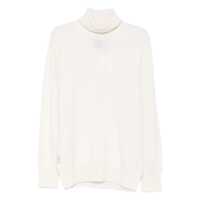 Pulovere Amaránto White Turtleneck Sweater Barbati
