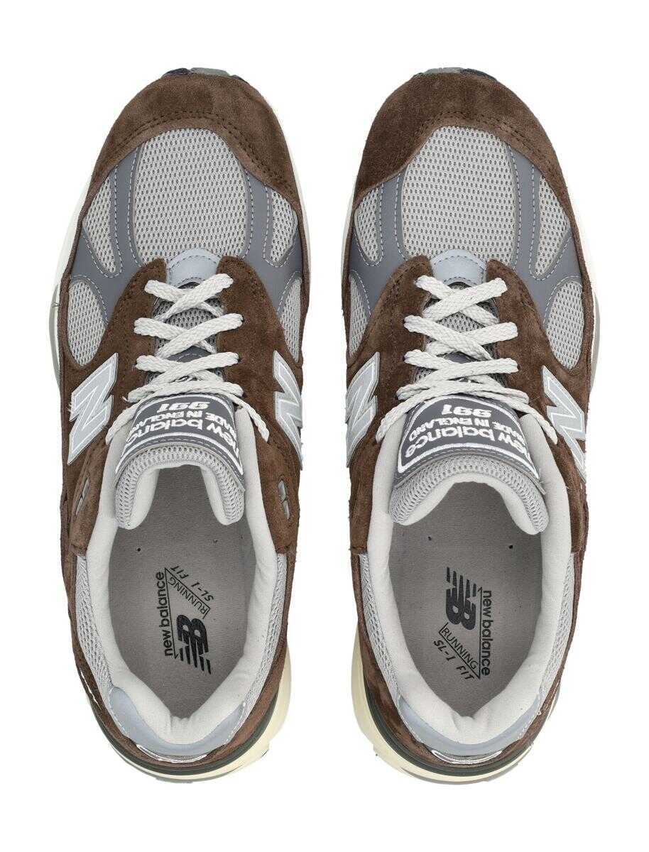 Sneakers New Balance New Balance 991 V2 Miuk Suede Mesh Sneakers BROWN Femei (BM 19255176) 2