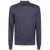FILIPPO DE LAURENTIIS Filippo De Laurentiis Mock Turtle Neck Sweater Clothing BLUE