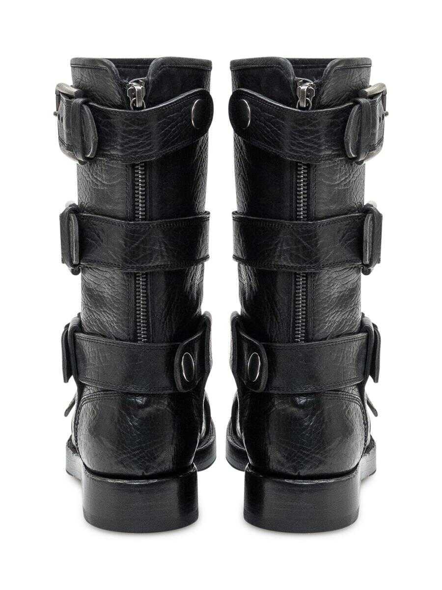 Bocanci Dolce & Gabbana Dolce & Gabbana Dolce & Gabbana Black Leather Horse Boots Black Femei (BM 19255443) 3