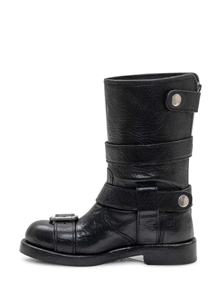 Bocanci Dolce & Gabbana Dolce & Gabbana Dolce & Gabbana Black Leather Horse Boots Black Femei (BM 19255443) 4
