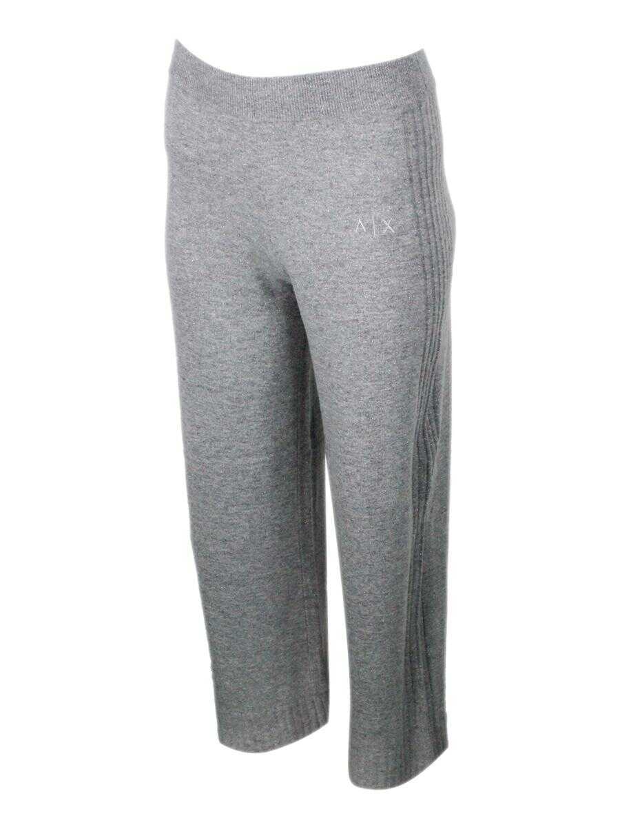 Pantaloni casual Armani Exchange Armani Exchange Trousers SILVER Femei (BM 19255527) 2