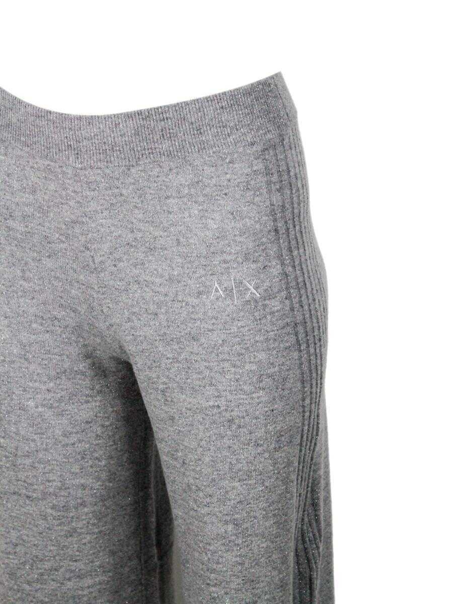 Pantaloni casual Armani Exchange Armani Exchange Trousers SILVER Femei (BM 19255527) 4
