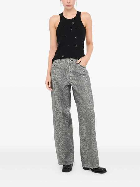 Pantaloni casual Liu Jo Liu Jo Grey High-Waisted Trousers GREY Femei (BM 19255671) 2