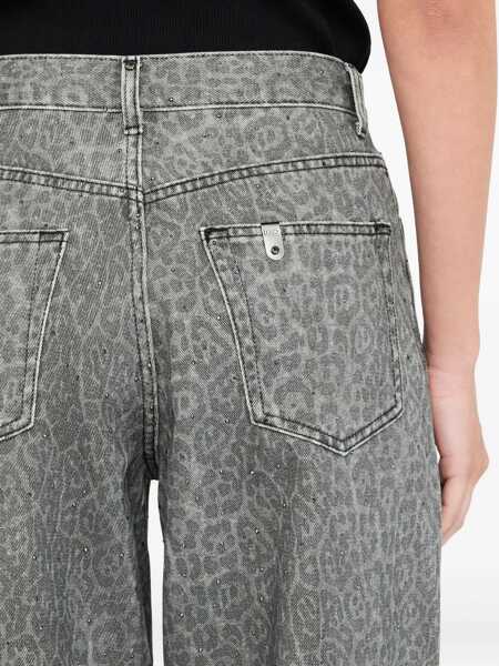 Pantaloni casual Liu Jo Liu Jo Grey High-Waisted Trousers GREY Femei (BM 19255671) 5
