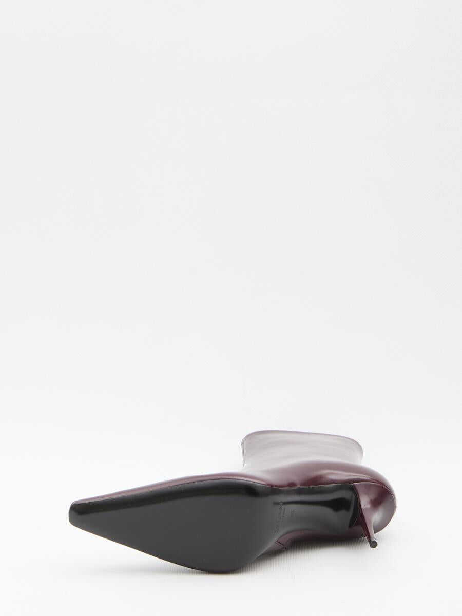 Bocanci Saint Laurent Ashley Ankle Boots Red Femei (BM 19255695) 4