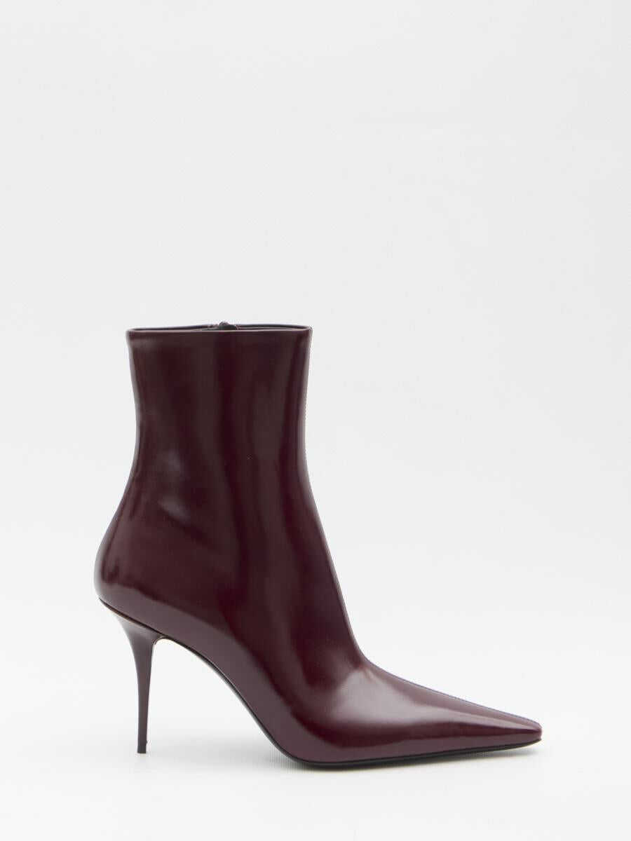 Bocanci Saint Laurent Ashley Ankle Boots Red Femei (BM 19255695) 1