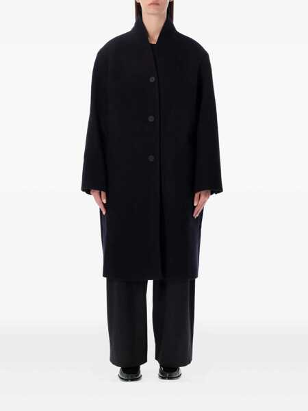 Paltoane STUDIO NICHOLSON Studio Nicholson Morro Double Wool And Cashmere Coat DARK NAVY Femei (BM 19255698) 1