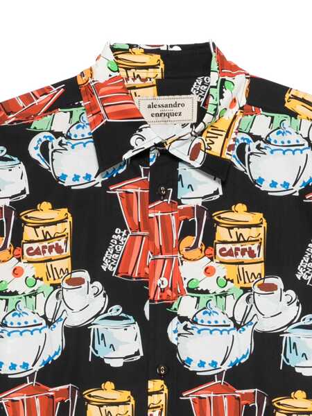 Camasi ALESSANDRO ENRIQUEZ Alessandro Enriquez Printed Cotton Shirt MULTICOLOUR Femei (BM 19255761) 3