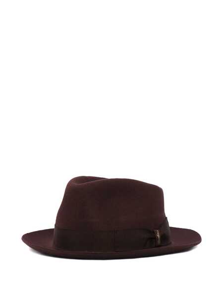 Palarii BORSALINO Fedora  hat with small brim Brown Barbati (BM 19255830) 2