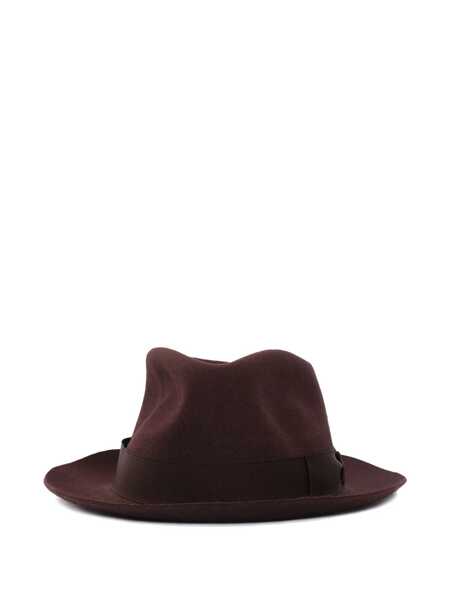 Palarii BORSALINO Fedora  hat with small brim Brown Barbati (BM 19255830) 1