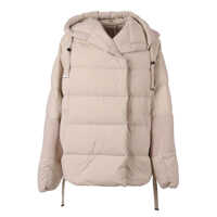 Geci de iarna DOWN JACKET WITH KNITTED DETAILS AND EMBROIDERY Femei